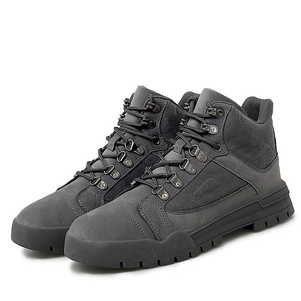 

shoes men's trend shoes korean version of the trend of men's casual 2020 new fall boots upper, Black