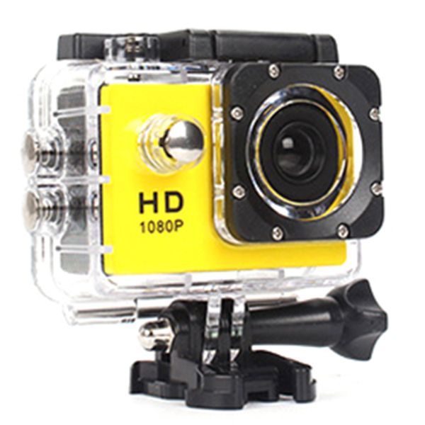

mini cameras 480p motorcycle dash sports action video camera dvr full hd 30m waterproof,yellow