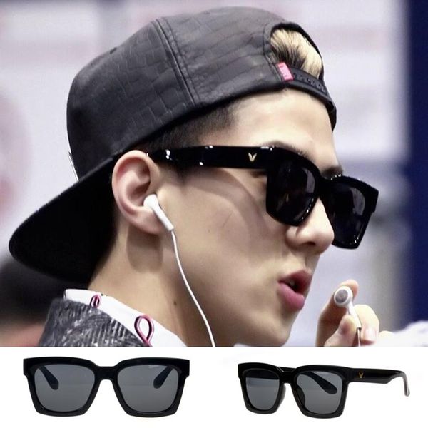 

sunglasses korea style square frame glasses vintage fashion summer cool women men brand designer, White;black