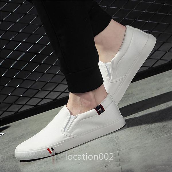 

2020 men canvas shoes casual men  loafers slip on soft comfortable outdoor shoes male shoes chaussette design, Black;grey