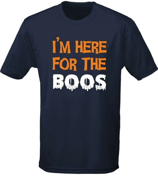 

im here for the boos halloween fancy dress glow in the dark mens t-shirt 10 col
