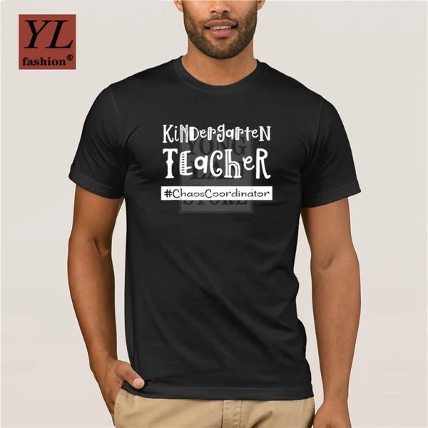 

100 cotton t shirt kindergarten teacher chaos coordinator t shirt teach funny quote tshirt crewneck soft