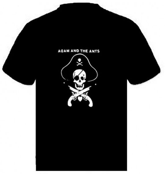 

adam and the ants - jolie music punk rock t-shirt black xxl new casual tee shirt