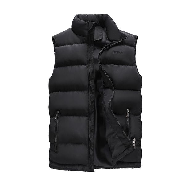 

2020 new men's autumn and winter cotton padded jacket men's vest vest v800, Black;white