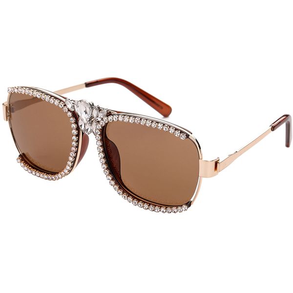 

sunglasses classic diamond toad women men 2021 gradient framed sun glasses design summer style uv400, White;black