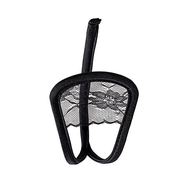 

sexy sheer цветочные кружева c строка невидимый thong нижнее белье трусы для мужчин, Black;white