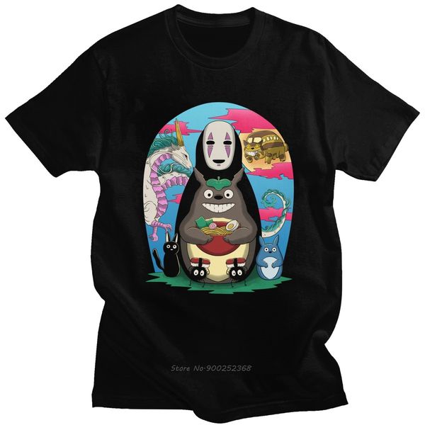 

classic my neighbor totoro t-shirt men short sleeved miyazaki hayao japanese animation tshirt cotton tee shirt harajuku