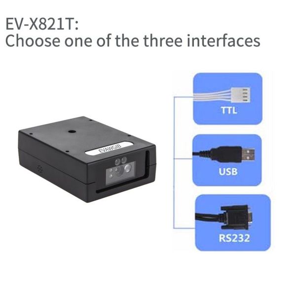 

scanners 2d fixed barcode reader module cmos usbl/rs232 interface kiosk equipment vending scanner