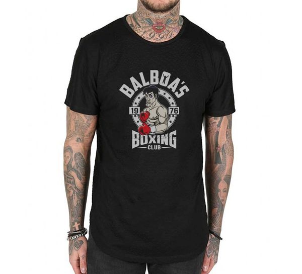 

balboa's boxing club men's fashion graphic tee t-shirt