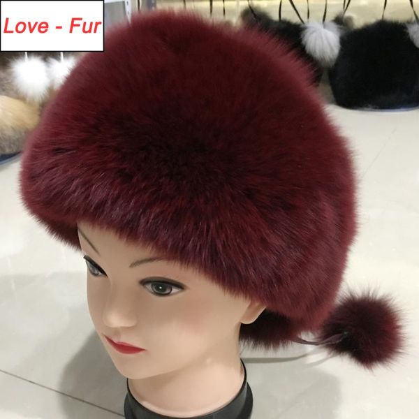 

women winter natural real fur hat warm soft fluffy genuine fur cap girls luxurious good quality real bomber hats, Blue;gray