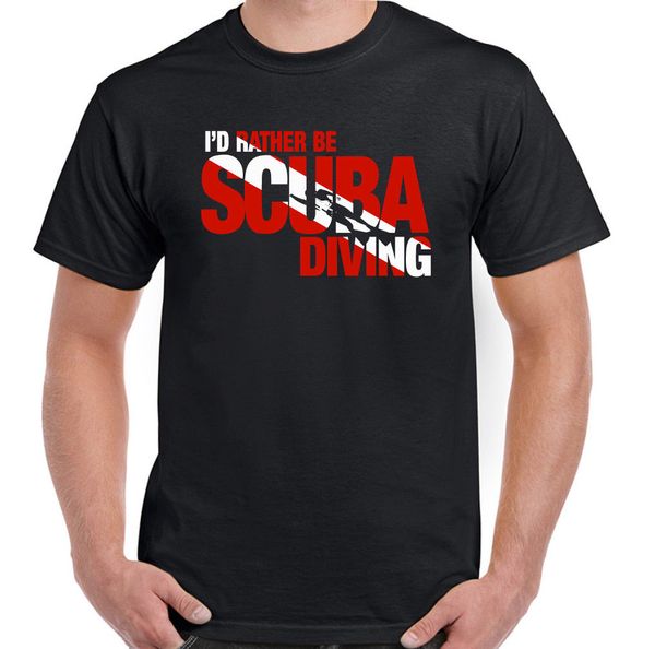 

i'd rather be scuba diving mens funny t-shirt dive diver sea equipment gear kit
