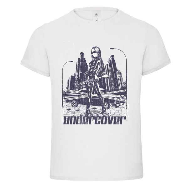 

2020 100% cotton fashion undercover city crime girls lycra secret agent mens t shirt tees tee shirt