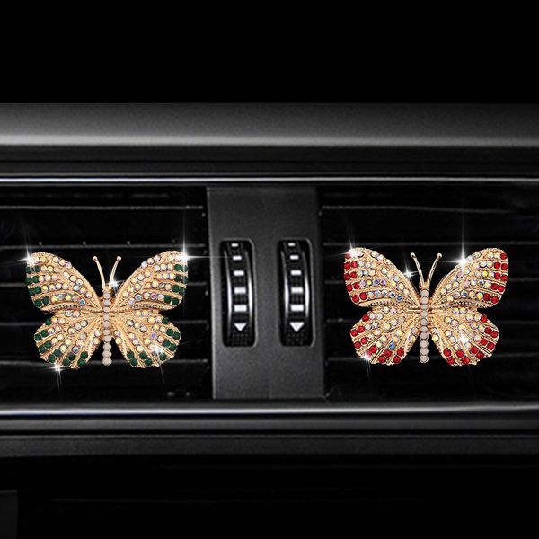 

inlay water drill perfume butterfly car air conditioning outlet perfume car interior accessories fragrance
