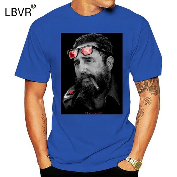 

fashion 2018 summer t-shirt el caballo - cuba guerilla che guevara fidel castro - s m l xl xxl 3xl o-neck streetwear tees