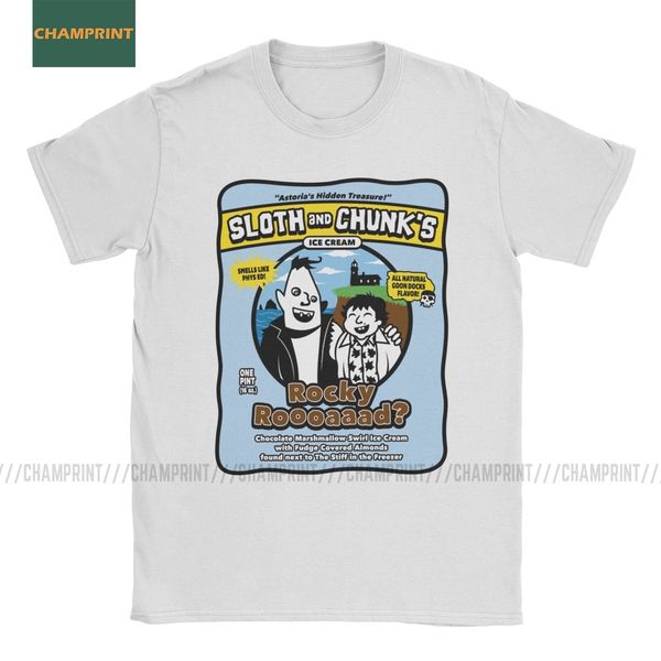 

sloth and chunk's ice cream the goonies t-shirts for men movie never say die fratelli pure cotton tees short sleeve t shirt