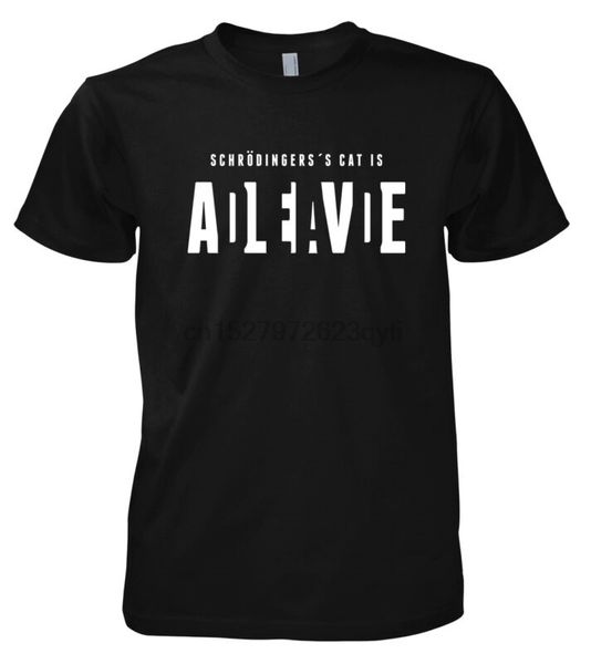 

geek schrodinger's cat - alive dead t-shirt