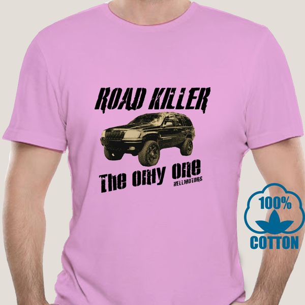 

2829a road killer grand cherokee wj t-shirt sand vintage v8 cruiser us car truck