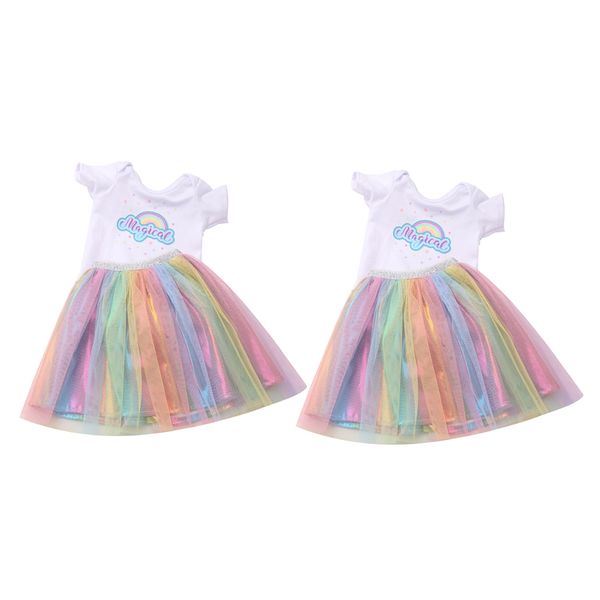 

2pcs doll clothes 18\" sundress dress fits american 18 inch dolls