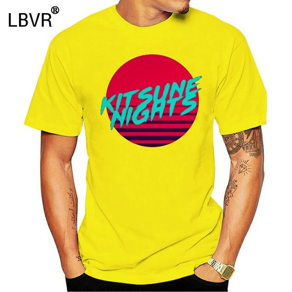 

мужчины футболка kitsune ночи карманный tee женщины t-shirt