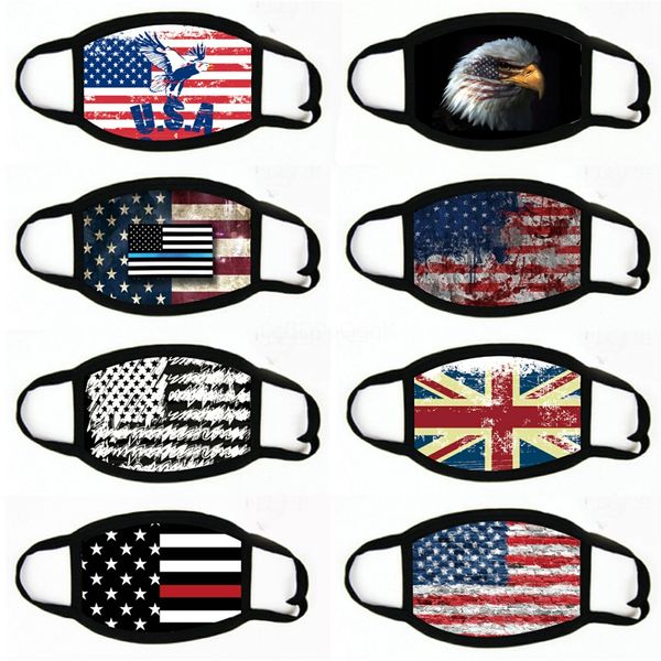 

горячая маска designer face, face анти пыль губка ткань маска flag pattern рот маска # 818, Black