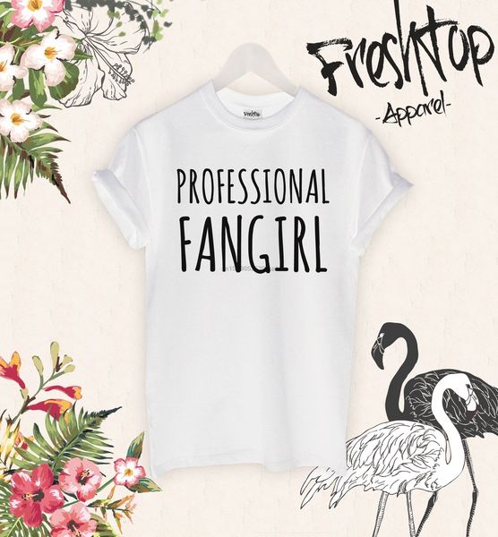 

professional fangirl t shirt festival concert ed sheeren ariana grande fob 5sos