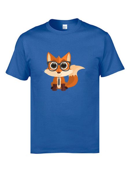 

businessman gentleman fox t shirts man april fools' day youth & tees 2019 discount o neck 100% cotton t shirt blue red