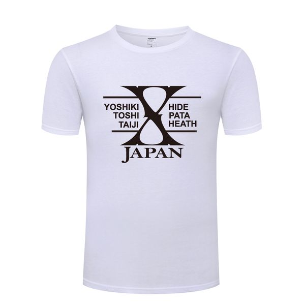 

x-япония рок музыка мужская футболка футболка мужчины 2018 новый короткие рукава o шеи хлопка повседневный top tee