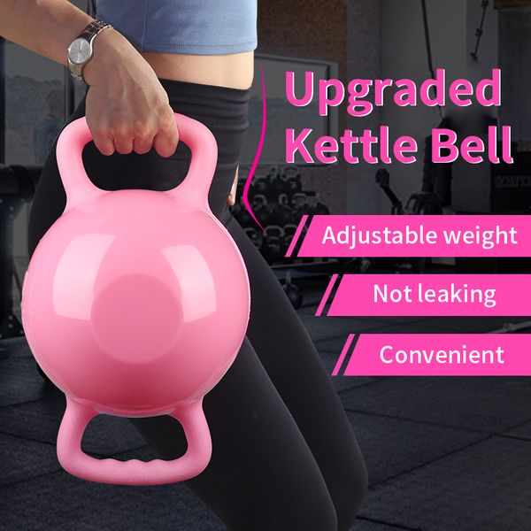 

dumbbells double handle dumbbell water injection portable kettle bell home workout fitness yoga training no-slip pvc kettlebells