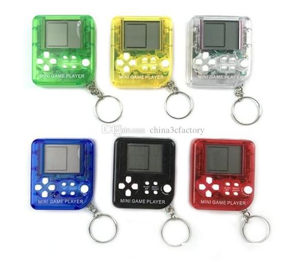

tetris machine mini game player keychain game gift box electric machine toy education toy for kids