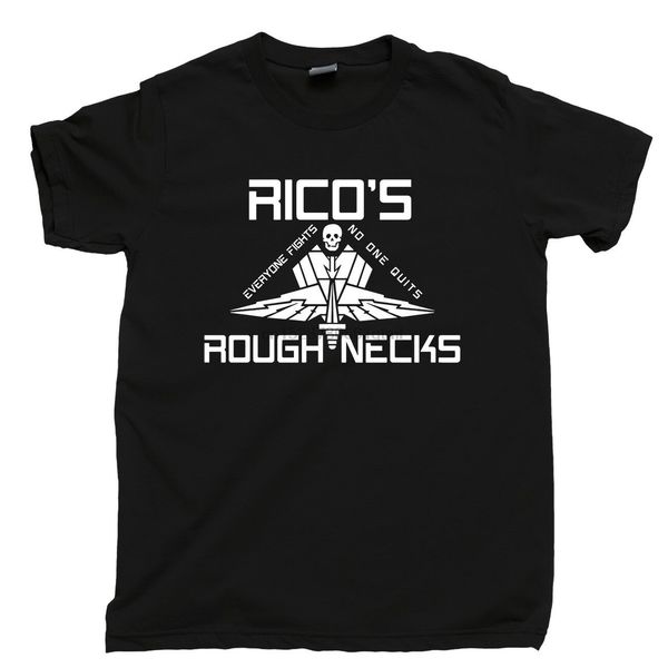 

starship troopers t shirt ricos roughnecks mobile infantry movie tee