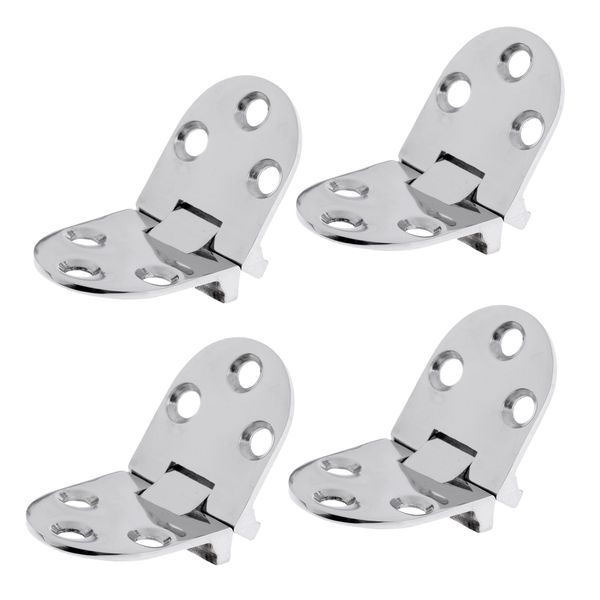 

4pcs premium 316 stainless steel marine boat rv yacht cabinet cupboard strap hinge door hinge