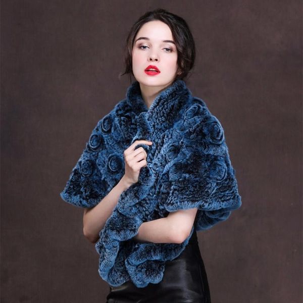 

scarves zy87008-1 2021 arrived autumn and winter fur bridal wedding coak warm scarf rex hair dress big shawl, Blue;gray