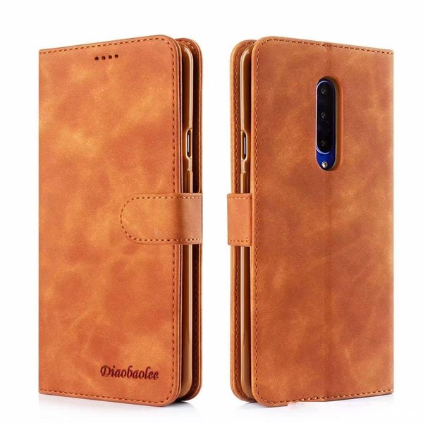 

10 pcs/lot luxury business leather case for oneplus 7t pro flip wallet cover for oneplus 7t one plus 7t phone case bag