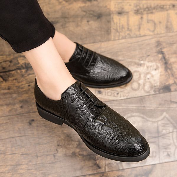 

men oxford leather rubber dress shoes outdoor fashion lace up flats male casual shoes black brown big size 48 calzado hombre