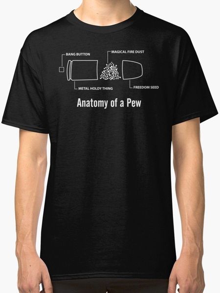 

new 2019 summer fashion new anatomy of a pew men's black t shirt tee shirt