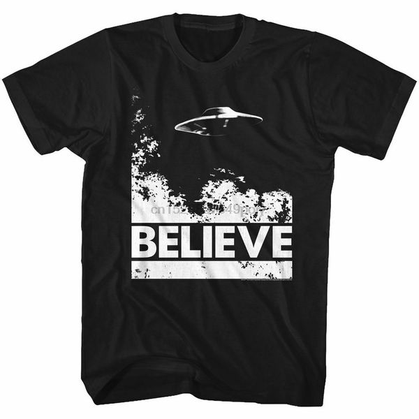 

x-files believe ufo black t-shirt