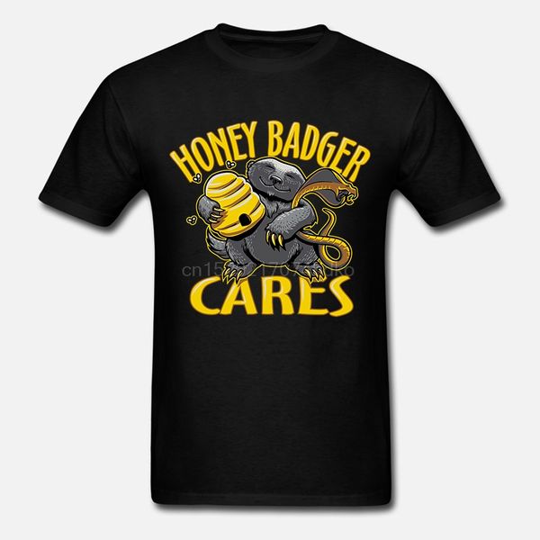 

новые популярные honey badger dont care mens черная футболка размер s-3xl