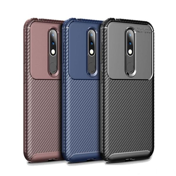 

carbon fiber beetle armor soft tpu shockproof case for nokia 1 plus 2.1 3.1 5.1 7.1 8.1 x3 x5 x6 x7 9 pureview 2.2 3.2 4.2 6.2 x71