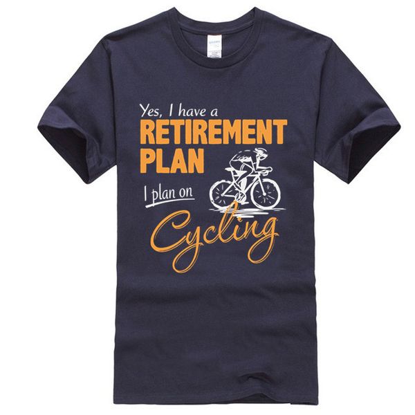

cycling retirement plan mens funny cyclist t-shirt road racer bike mtb bicycle