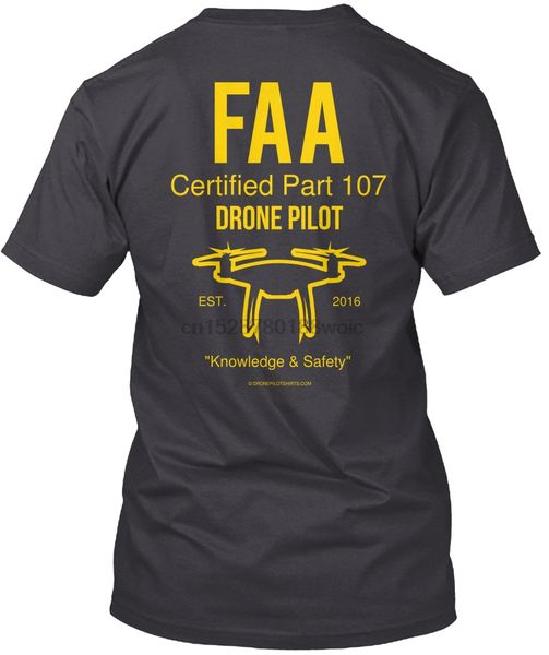 

men t shirt drone pilot shirts faa part 107 v.02 women t-shirt