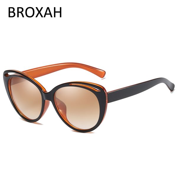 

cat eye sunglasses polarized 2020 elegant ladies sun glasses women designer female driving lunette de soleil femme, White;black