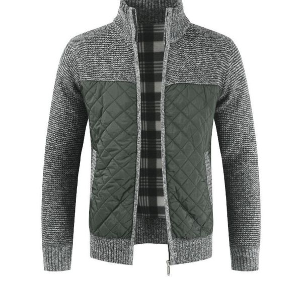 

men s long sleeve sweaters autumn winter warm knitted sweater jackets cardigan coats male clothing casual warm003, White;black