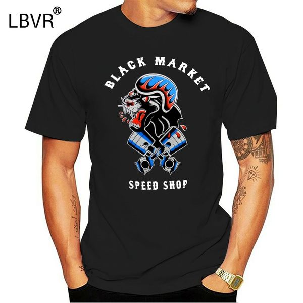 

мужской скорость магазин ян mcniel black market panther tattoo art t-shirt 1