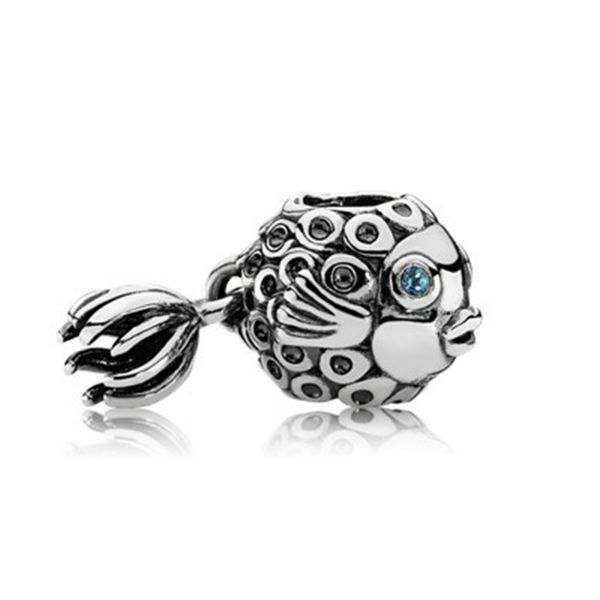 NOVO 100% de Prata 925 Sterling 1: 1 Authentic 791108 Angel Fish encanto Bead Original Mulheres Jóias presente