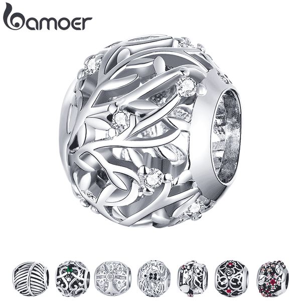 

other bamoer 925 sterling silver metal round beads for women jewelry making vine charm fit original bracelet diy bsc256