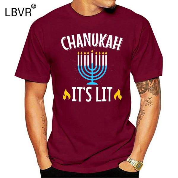 

brand men shirt chanukah it s lit menorah hanukkah shirt