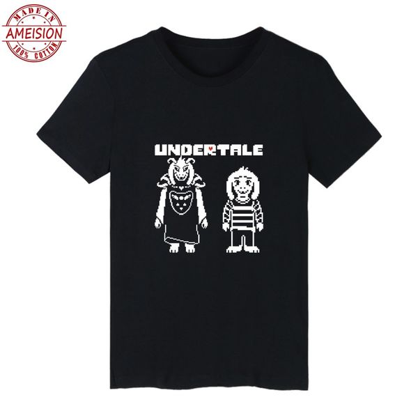 

undertale футболка мужчины аниме с коротким рукавом футболки и undertale sans t shirt men хип-хоп в футболках смешные футболки