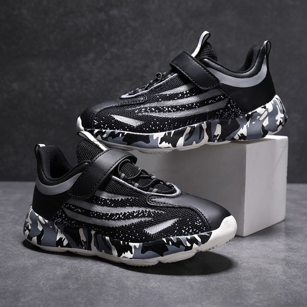 

childrens shoes mens and womens children shoes summer 2020 new single mesh hollow breathable childrens sports footwear, Black