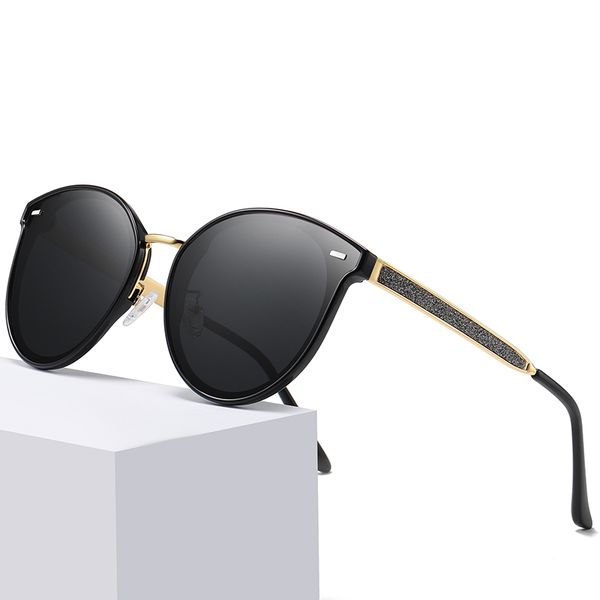 

sunglasses simvey 2021 vintage oversized cat eye fashion designer women polarized uv400 protection, White;black