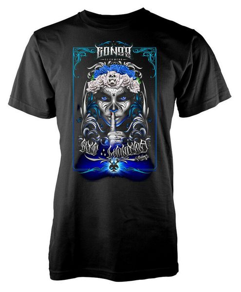 

catrina sugar skull roses tattoo style tee t shirt men women t-shirt